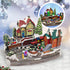 Animated Christmas Village with Train Station Musical Light-up Snowy Scene